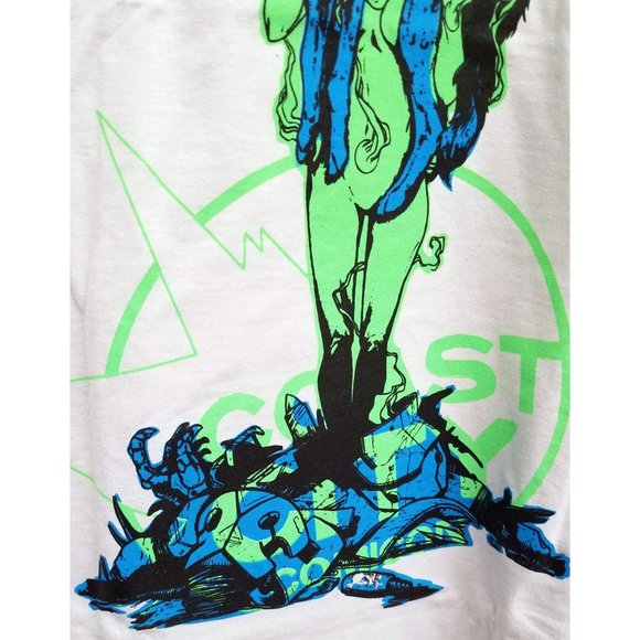 🆕️ Coast City Comicon 2012 EXCLUSIVE Dystopia T-Shirt - Picture 3 of 3